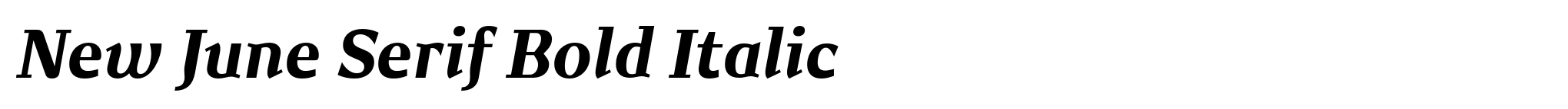 New June Serif Bold Italic image